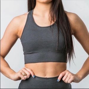 ALPHALETE Gray Women's Revival Vault Bra Size S